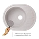 Кухонна мийка Lidz 620x500/200 GRA-09 (LIDZGRA09620500200) - изображение 3