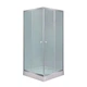 Lidz Wawel SC80x80.SAT.LOW.FR Душова кабіна квадратна, скло Frost 4 мм + Lidz Душовий піддон KAPIELKA ST80x80х14 - изображение 1