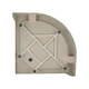 Lidz Душовий піддон KAPIELKA ST80x80x14 низький, напівкруглий, діаметр зливу 52 мм - изображение 4