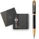 Набір Parker IM 17 Premium Black GT FP F перова ручка + блокнот 24 011b26 - зображення 1