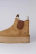 Уггі Neumel Platform Chelsea Camel натуральна замша хутро платформа 5см 410р рудий - зображення 4
