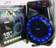 Портативна акустика ZPX-7772 350 Вт з мікрофоном, USB/FM/Bluetooth, LED-підсвітка, пульт управління на коліщатках, чорна - изображение 10