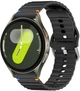Ремешок BeCover Ribbed Straight 20mm для Samsung Galaxy Watch 7 40/44mm/7 FE/6/6 Classic/5/5 Pro/4/4 Classic/Watch 3 41mm Black (BC_714840) - изображение 1