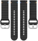 Ремешок BeCover Ribbed Straight 20mm для Samsung Galaxy Watch 7 40/44mm/7 FE/6/6 Classic/5/5 Pro/4/4 Classic/Watch 3 41mm Black (BC_714840) - изображение 4