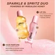 Подарочный набор Gisou Sparkle Spritz (парфюм для волос 15 мл + масло для губ 8 мл) - изображение 2