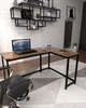 Письменный угловой стол в стиле лофт EcoLoft Контур DSP-1345-8 Дуб Ливорно - изображение 3