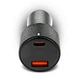 Автомобильная USB зарядка everActive CC-50Q, 12-24V, AFC/QC3.0/PD 75W, LED Voltage, USB-A+USB-C, Box - изображение 4