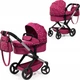 Коляска для ляльки Bayer Design XEO 17067AA Бордова (4003336170672) (955555913941033) - Уцінка - зображення 4
