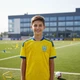 Футбольная форма сборной Украины желтая новый дизайн 2026 – комплект футболка + шорты 22 (125-130см) - изображение 6