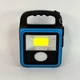 Фонарь аккумуляторный светодиодный LED COB с солнечной панелью и функцией Power Bank, портативный ручной фонарь-прожектор с зарядкой от USB для дома, дачи, кемпинга, A-2301C-Blue - изображение 2