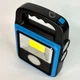 Фонарь аккумуляторный светодиодный LED COB с солнечной панелью и функцией Power Bank, портативный ручной фонарь-прожектор с зарядкой от USB для дома, дачи, кемпинга, A-2301C-Blue - изображение 5