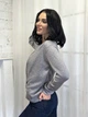 Теплая женская кофта из ангоры с квадратным вырезом классическая повседневная 42-44, Серый - изображение 3