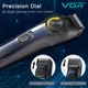 Мужской аккумуляторный триммер VGR V-080 с регулировкой длины на корпусе для стрижки волос, бороды 5 Вт Синий - изображение 5