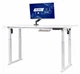 Стол с электрорегулировкой высоты Двухмоторный White Flexi Desk Carbon 160x65 см 28046 - изображение 1