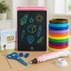 3D-ручка для рисования 3DPEN-6 с LCD-планшетом набором трафаретов 20 мотками пластика Розовая - творческий набор для создания объемных моделей - изображение 1