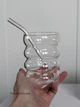 Склянка з трубочкою скляна 10 см - зображення 3