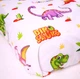 Простынь на резинке Бязь DINO FRIENDS 80*190 высота 25 см - изображение 2