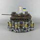 Сувенір патріотичний штоф підставка "Leopard 2А6" (П1) гіпс, подарунок преміум - зображення 1