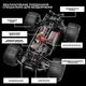 Радіокерована машинка KFPLAN KF18 1:14 4WD Brushless до 45 км/год, RC позашляховик, монстр-трак, джип на пульті керування, акумулятор 1500mAh - зображення 11