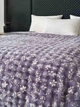 Плед флісовий Colorful Home євро 200*220 Квіти на фіолетовому - зображення 2