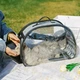 Сумка переноска для кота кошки котят собаки домашних животных до 8 кг прозрачная с ремешком на плечо кошачьи сумки для переноски котов кошек собак котенка серая 42x28x32 см (002156) - изображение 6