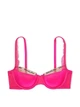 Бюстгальтер жіночий Victoria's Secret Very Sexy Logo Embroidered Balconette Pink (36D) - зображення 3