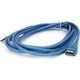 Дата кабель USB 2.0 AM/AF 3.0m ferrite transparent blue Voltronic (YT-AM/AF-3.0TBL) - зображення 1