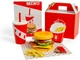 Zestaw do zabawy Bigjigs Toys Burger i frytki 48 elementów 37024 (0691621850244) - obraz 1