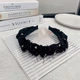Обруч декоративный для головы ANbeauty украшенный стразами Черный (AN0103606) - изображение 3