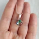 Кулон Hand Made з кристалом Swarovski у формі кубика кольору Vitrail Medium (кулон без ланцюжка) - зображення 3