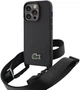 Etui Lacoste do iPhone 14 Pro Iconic Petit Pique Crossbody Black (LCHCP14LSPVCK) - obraz 1