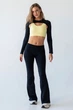Жіночий безшовний спортивний топ Giulia FLEX TOP FREE XXS/XS Yellow-lemon grass, комфортний топ з мікрофібри - зображення 5