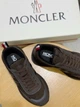 Мужские кожаные кроссовки Moncler Pacey Монклер коричневого цвета 45 р (29.2 см) - изображение 3