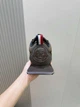 Мужские кожаные кроссовки Moncler Pacey Монклер коричневого цвета 45 р (29.2 см) - изображение 4