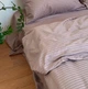 Простынь Евро Lavson из мерсеризованного страйп сатина 260х230 Латте - изображение 3