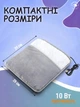 Электрогрелка для ног от USB фланелевая 29х29 см 50-60°C, Электроковрик для ног Серый (6920648620) - изображение 6