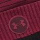 Чоловіча зимова шапка Under Armour Halftime Fleece тепла флісова One Size Бордова - изображение 3