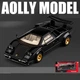 Металлическая модель Lamborghini Countach LP 1:32 со светом и звуком Инерционная машинка в коробке спортивная коллекционная модель Чорний - изображение 1