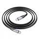 USB кабель Hoco U119 Machine, Type-C, 1.2 м., Чорний - 418693 - зображення 1