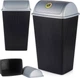 Kosz na śmieci Vilde plastikowy 38 l Czarny (8721037287005) - obraz 3