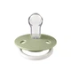 Соска пустышка BIBS De Lux Silicone (круглая) 0-36 мес - Sage ночная - изображение 1