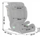 Дитяче автокрісло Nukido Louis 15-36 кг ISOFIX чорне (710010) - зображення 10