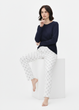 Пижамные хлопковые штаны Primark Bottom Pyjama S Низ пижамы Молочный (8851) - изображение 2