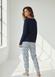 Домашний пижамный Лонгслив Primark Long sleeve Pyjama XS Для дома и сна Синий (8957) - изображение 3