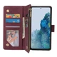 Чохол книжка Zip Wallet для Xiaomi Redmi 13 бордовий з ремінцем на руку - зображення 2