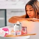 Подарочный набор Lesko Spa Gift Basket Set 01 Pink 8 предметов термостакан мыло бомбочка свеча браслет - изображение 3