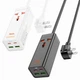 Сетевой фильтр Hoco AC10A с USB Type-C для зарядки ноутбуков и смартфонов мощность 2500W черный 1.5 м - изображение 7
