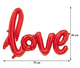 Кулька повітряна з фольги Love 45 на 75 см червоний - зображення 6