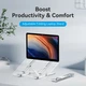 Подставка для ноутбука Vention Laptop X-type Stand Aluminum Alloy Silver (KDMI0) - изображение 6