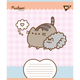 Тетрадь в клетку 12 листов Pusheen пушин, тетрадь ученическая школьная 12 страниц для девочек пушин Yes. - изображение 3